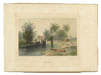 (JAMAICA.) Duperly, A[dolphe]. Four hand-colored tinted-lithographed plates,